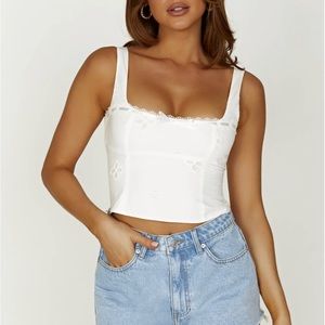 NWT Meshki | Melanie cotton top